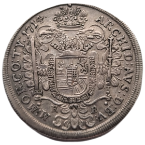 1/2 tolar 1714 k.b. Karel VI.