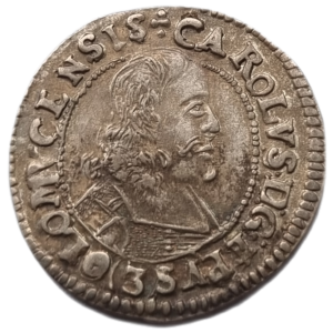 3 Krejcar 1669, Karel II. Liechtenstein, Arc.Olomouc
