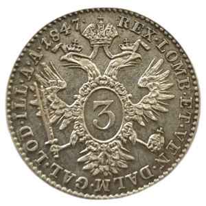 3 Krejcar 1847 A, Ferdinand V.