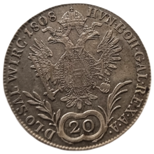 20 Krejcar 1808 D, František II.