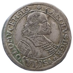6 Krejcar 1674, Karel II. Liechtenstein, Arc. Olomouc