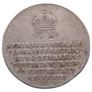 Korunovační žeton 1808, Maria Ludovica
