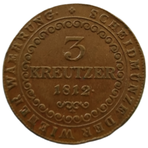 3 Krejcar 1812 B, František II.