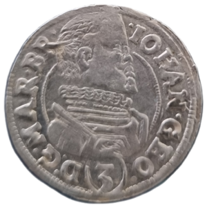 3 Krejcar 1618 CP, Krnov, Johann George