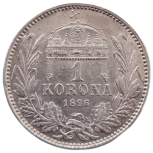 1 Koruna 1896 k.b., František Josef I.