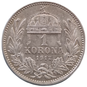 1 Koruna 1912 K.b. František Josef I.