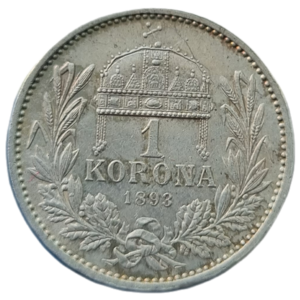 1 Koruna 1893 K.b. František Josef I.