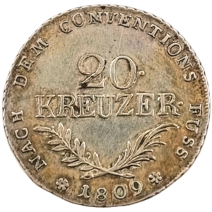 20 Krejcar 1809 , Tyrolsko, František II.