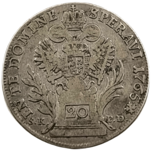 20 Krejcar 1765 B.N / S.K.P.D. František Štepán Lotrinský