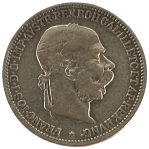 1 koruna 1892 b.z. František Josef I.
