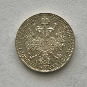 1/4 zlatník 1858 B