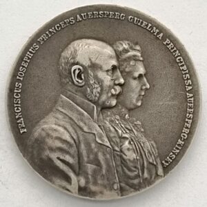 Medaile 1903, Stříbrná svatba Františka a Vilemíny z rodu Kinských.