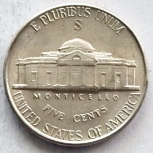 5 cent 1945 S , Thomas Jefferson