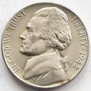 5 cent 1942 S , Thomas Jefferson