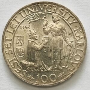 100 Koruna 1948 , 600. výročí založení Karlovy University .
