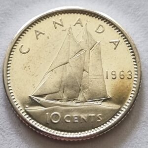 10 Cent 1963- Alžběta II.- Canada