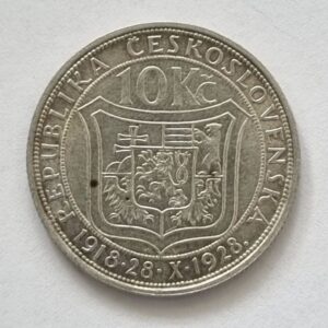 Stříbrná 10 koruna 1928