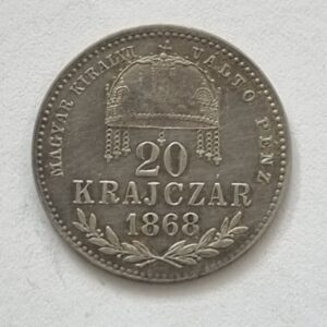 Stříbrný 20 Krejcar 1868 k.b. František Josef I.