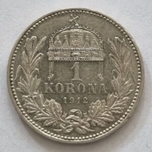 Stříbrná 1koruna 1912 K.b. ,František Josef I.