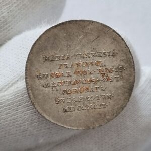 Stříbrny Korunovační žeton 1792 , František II (I ) 20.5mm