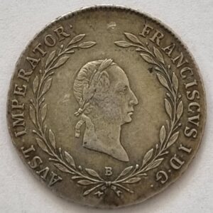 Stříbrný 20 Krejcar 1827 B, František II. (I).