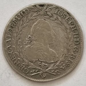 Stříbrný 20 Krejcar 1777, Praha, Josef II.