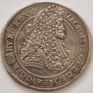 Stříbrný Tolar 1692 K.B. Leopold I.