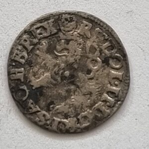 Stříbrný Malý groš 1594, Jáchymov, Rudolf II.