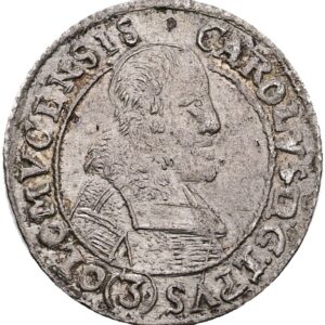 3 Krejcar 1670, Karel II. Liechttenstein, Arc. Olomouc
