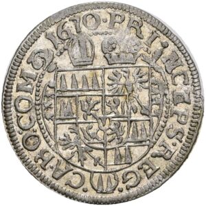 3 Krejcar 1670, Karel II. Liechttenstein, Arc. Olomouc