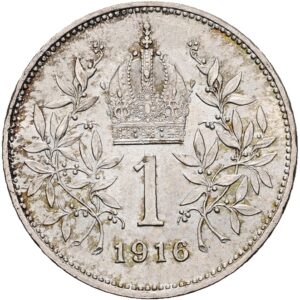 1 Koruna 1916 bz., František Josef I.