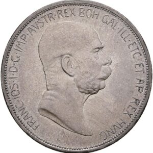 5 Koruna 1908, 60. výročí nastoupení vlády Františka Josefa I.