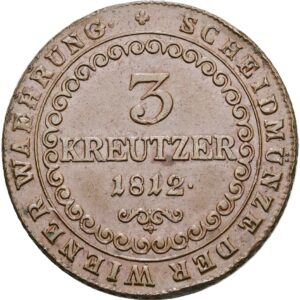 3 Krejcar 1812 B, František II.