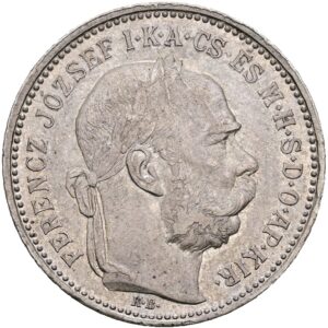 1 Koruna 1892 k.b., František Josef I.