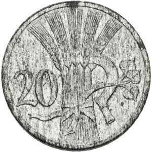 20 haléř 1941- Protektorát Čechy a Morava