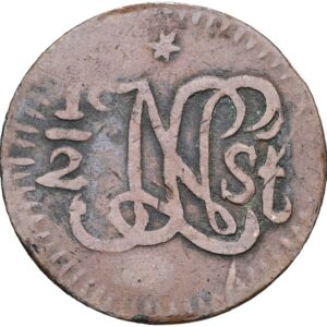 1/2 Stuiver 1811 Z, Jáva, Východní Nizozemská Indie.