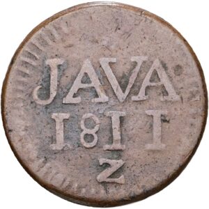1/2 Stuiver 1811 Z, Jáva, Východní Nizozemská Indie.