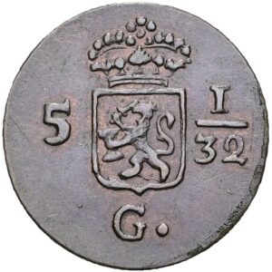 1/2Duit Batavia 1806, Východní Nizozemská Indie.