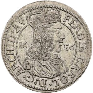 3krejcar 1656, Ferdinand Karl , Hall.