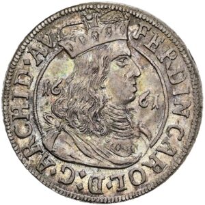 3krejcar 1661, Ferdinand Karl , Hall.