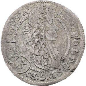 3 krejcar 1704 Praha, Leopold I.