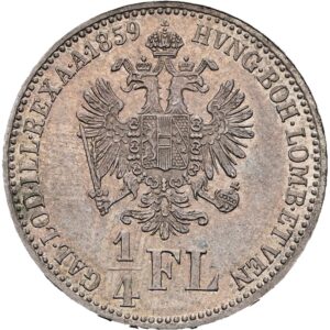 1/4 zlatník 1959 A , František Josef I.