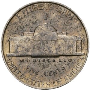 5 cent 1945 P , Thomas Jefferson