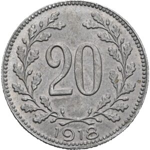 20 haléř 1918, Karel I.