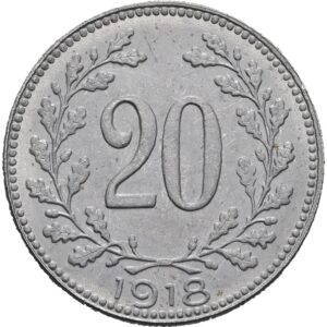 20 haléř 1918, Karel I.