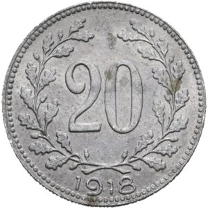 20 haléř 1918, Karel I.