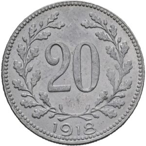 20 haléř 1918, Karel I.