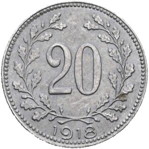 20 haléř 1918, Karel I.