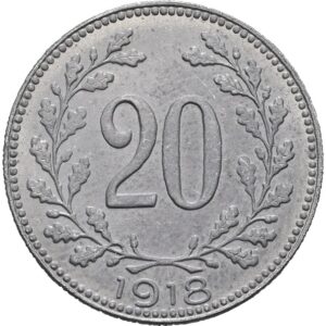 20 haléř 1918, Karel I.