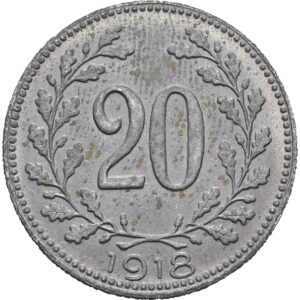20 haléř 1918, Karel I.